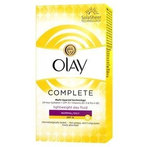 Image of Olay Complete Moisturiser Fluid Normal/Oily 100ml