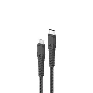 image of Momax Tough Link Lightning to Type-C Cable (1.2m) DL33D - Black