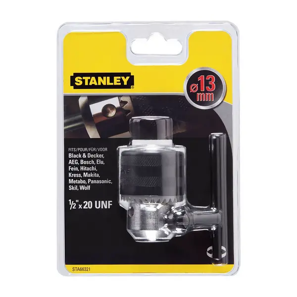 image of STANLEY Reversible 13mm Chuck with Key (STA66321-QZ)