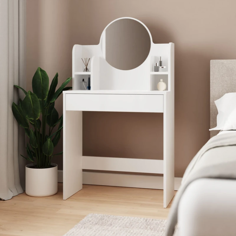 Image of GFW Idis White 1 Drawer Dressing Table