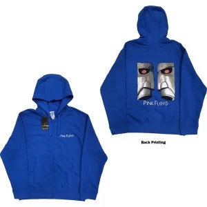 Image of Pink Floyd - Metal Heads Close Up Unisex Large Hoodie - Blue