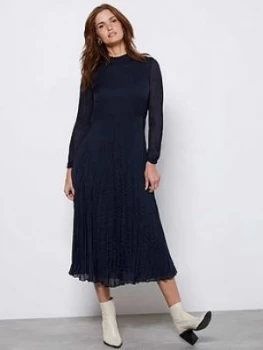 Image of Mint Velvet Mint Velvet Crinkle Effect Midi Dress