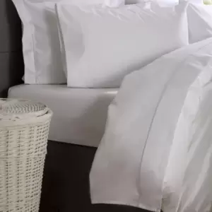 Image of Belledorm Ultralux 1000 Thread Count Flat Sheet (Single) (White) - White