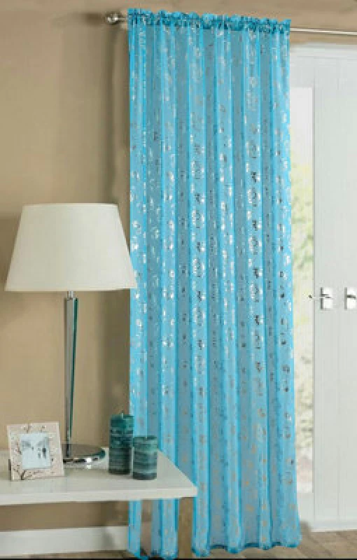 Image of Velosso Geneva Slot Top Voile Panel - Teal