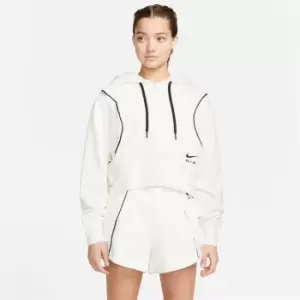 image of Nike Air Womens Full-Zip Fleece Hoodie - White