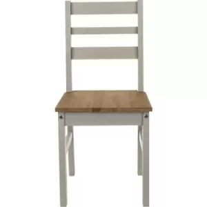 image of Home Furniture Ideas - Linea linea grey ladder back chair (pair)