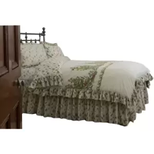 Image of Belledorm - Belladorm Bella Mae Fitted Bedspread (Kingsize) (Ivory) - Ivory