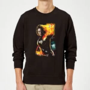 image of Captain Marvel Galactic Shine Sweatshirt - Black - S