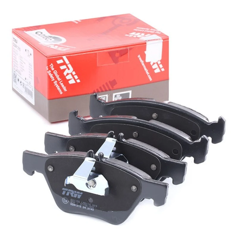 Image of TRW GDB1215 Brake pad set prepared for wear warning indicator Brake Pad Set,disc brake (402)
