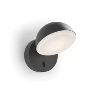 Image of Talk LED Wall Light Urban Grey 695lm 2700K