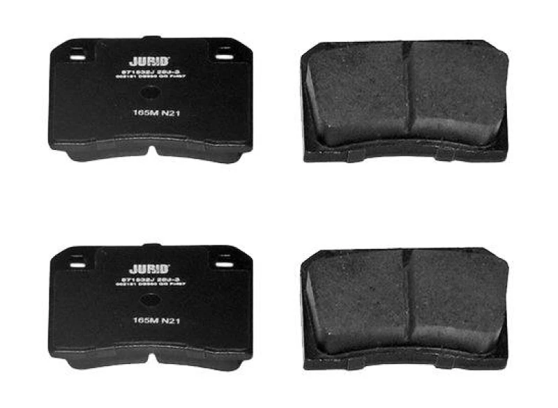 Image of JURID 571532J Brake pad set not prepared for wear warning indicator, without accessories Brake Pad Set,disc brake (402)