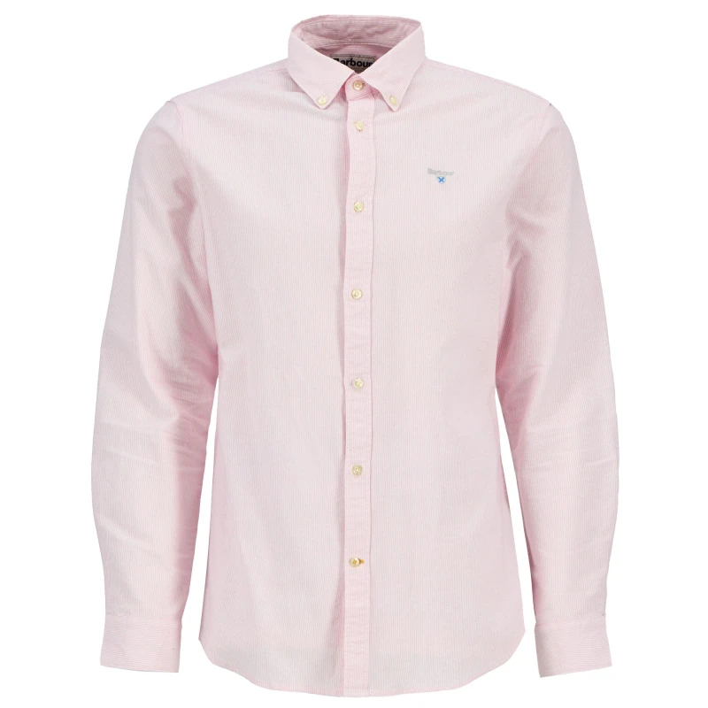 Image of Barbour Striped Oxford Tailored Shirt Pink PI51 male XL