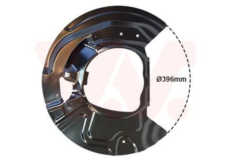 Image of VAN WEZEL Brake disc backing plate VAN WEZEL 0687371