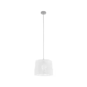Image of Hanging Ceiling Pendant Light White Pretty Trees 1 x 60W E27 Feature Lamp