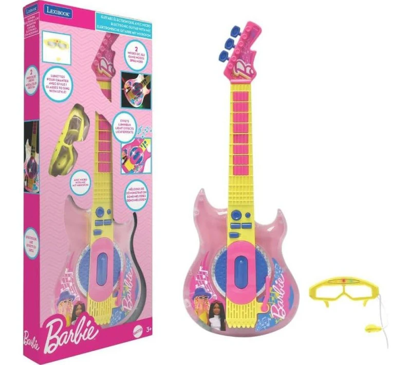 Image of Lexibook Lexibook Barbie Electronic Guitar & Glasses with Mic - Multi One Size Unisex