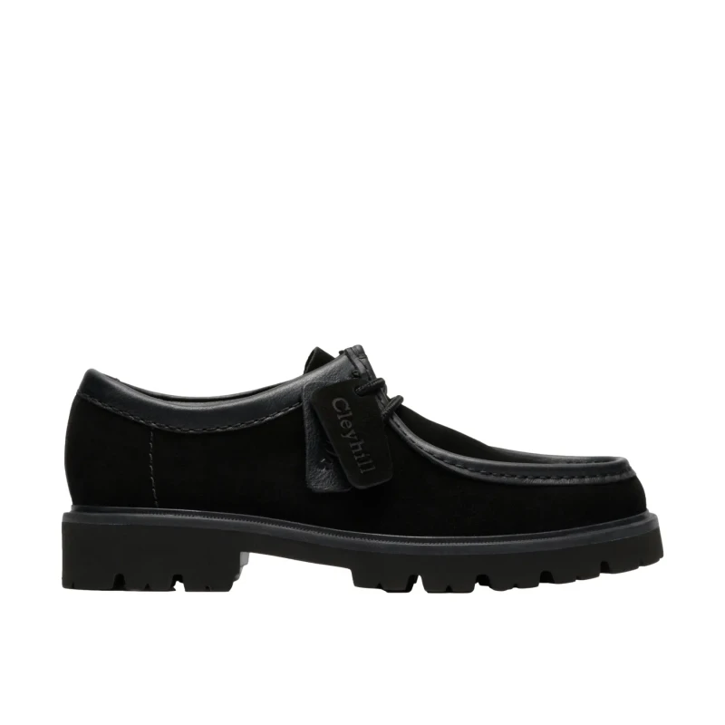 Image of Clarks Suede boat shoes Clarks Cleyhill Seam Noir Male 41