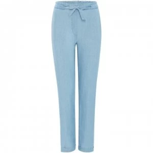 image of Maison De Nimes Tencel Tie- Front Trouser - Light Blue