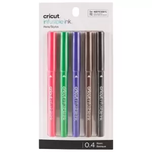 Image of Cricut Infusible Ink Basic Marker Pen Set 0.4 Fine Point Set of 5
