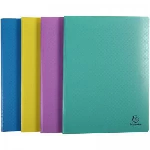 Image of Exacompta Forever Young Display Book 40 Pocket A4 Assorted Pack of 4