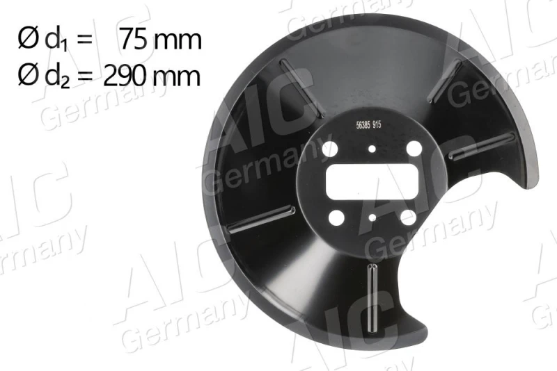 Image of Brake disc backing plate AIC 56385