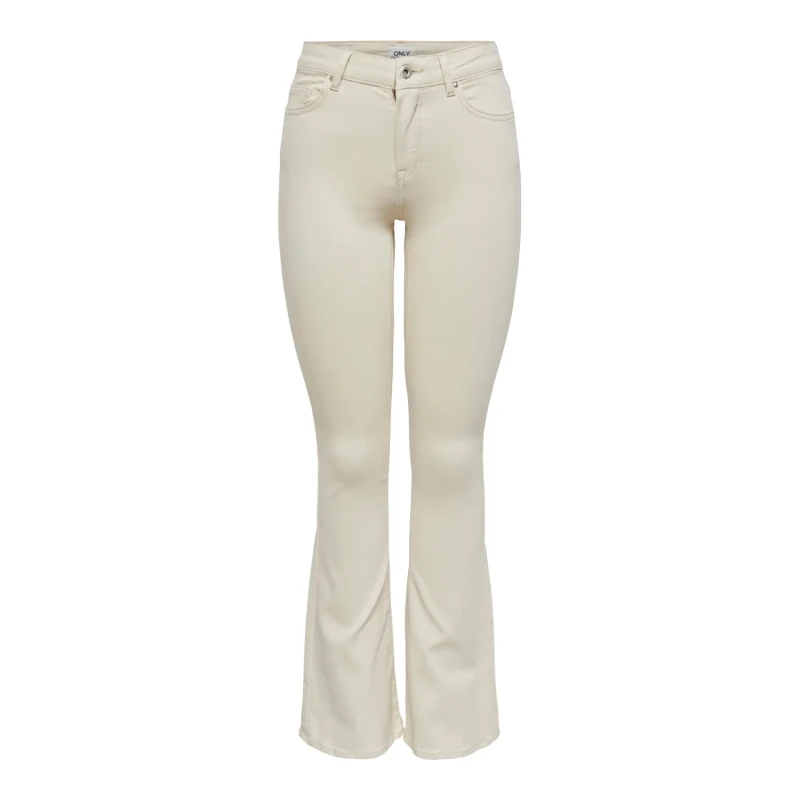 Image of Only Womens mid-rise jeans Only Blush Dotbox Blanc Female Sx32