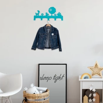 Image of Hansel - Blue Blue Metal Wall Hook