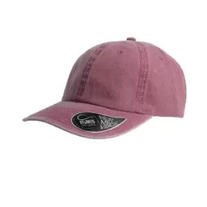 Image of Atlantis Digg Pigment Dyed 6 Panel Cap (One Size) (Burgundy)