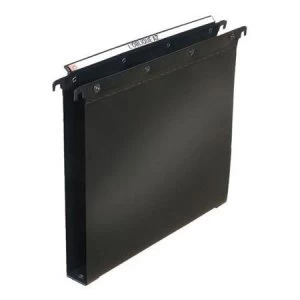 Image of Elba Foolscap Ultimate Suspension File Polypropylene 30mm-Base Black Pack of 25
