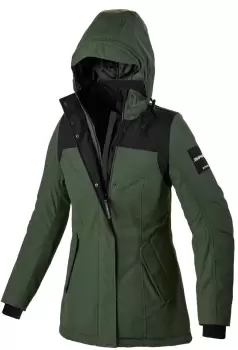 image of Spidi Metropole Womens Jacket, black-green, Size L, black-green, Size L for Women