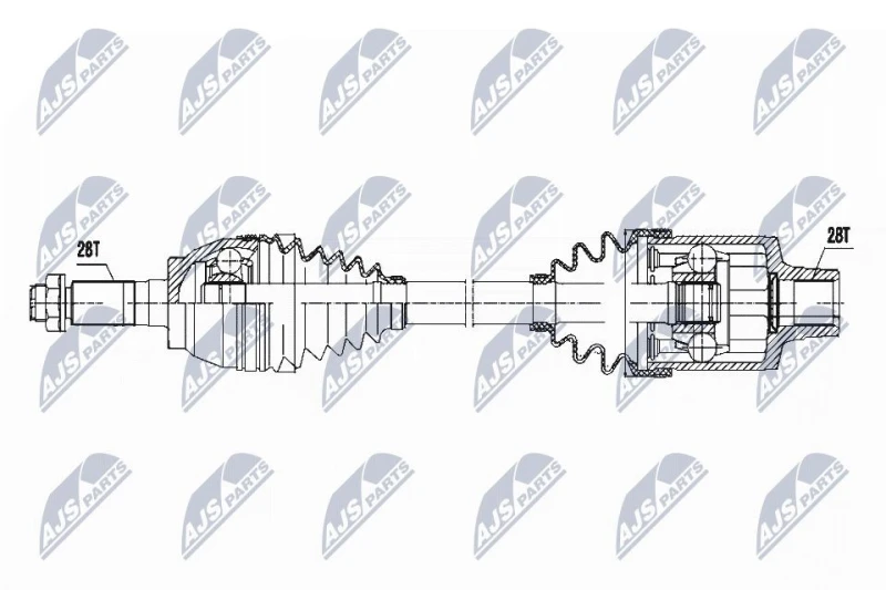 Image of NTY Drive shaft NTY NPW-MZ-051