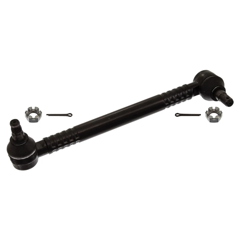 Image of FEBI BILSTEIN 35532 Anti-roll bar link Front Axle Right, with crown nut Link Stabiliser (3229)