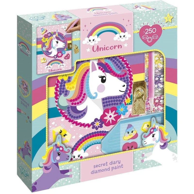 Image of Totum Unicorn Secret Diary Diamond Painting Multi unisex