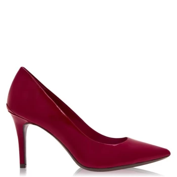 Image of Calvin Klein Gazel Pump Patent Leather Heels - Red