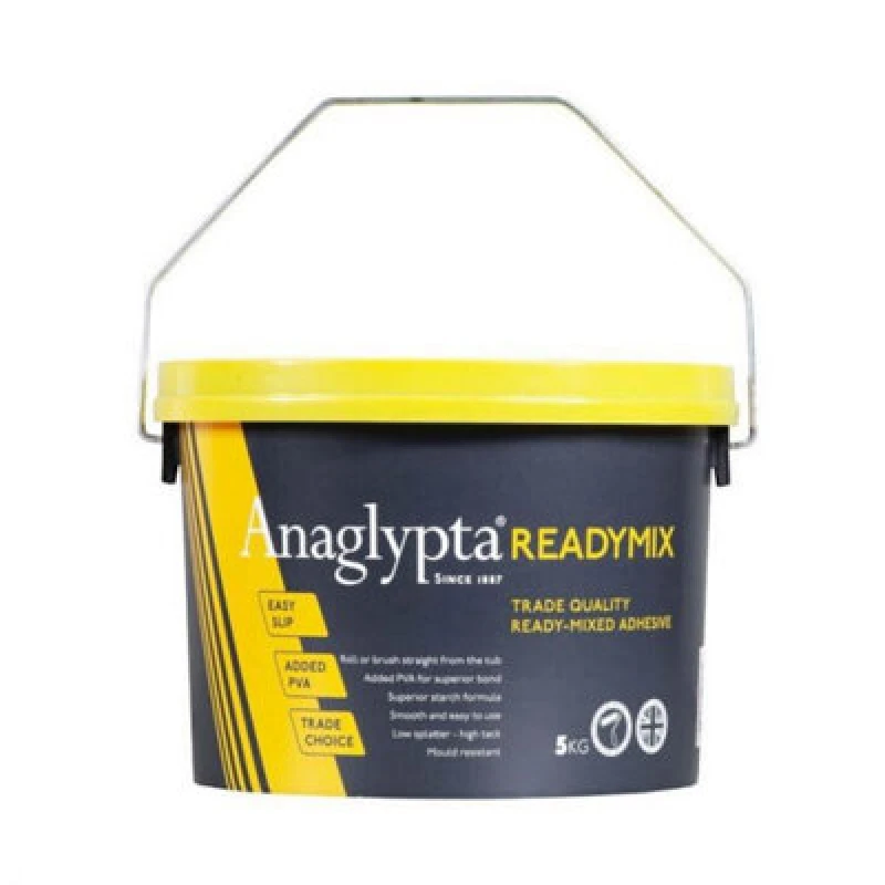 Image of Retford Ready Mixed Wallpaper Paste Adhesive Mix 5Kg Anaglypta Added Pva Mould Resistant