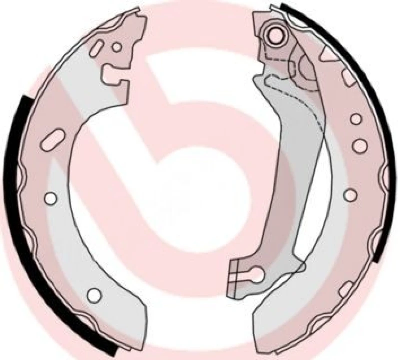 Image of BREMBO Brake Shoe Set BREMBO S 24 526