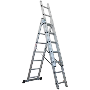 image of Sealey 3 Way Combination Ladder 5.1m