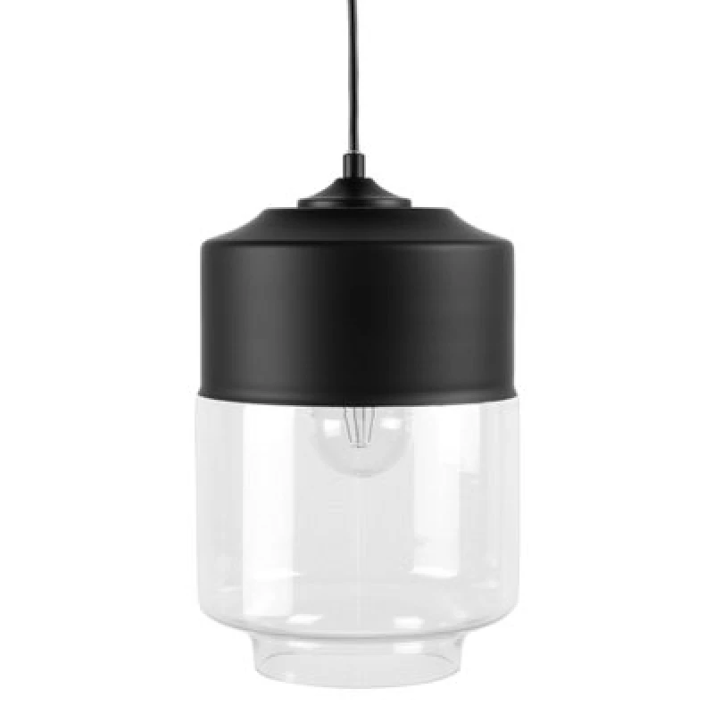 Image of Beliani Pendant Lamp Jurua Glass Black