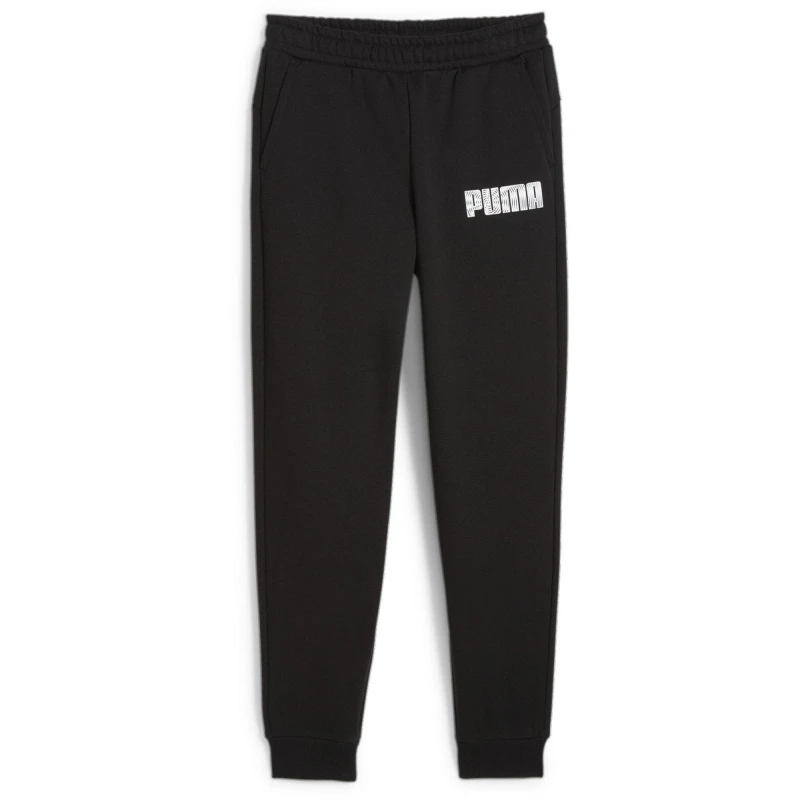 Image of Puma Unisex Kids Closed Hem Fleece Joggers Puma Black unisex 9-10 (M)