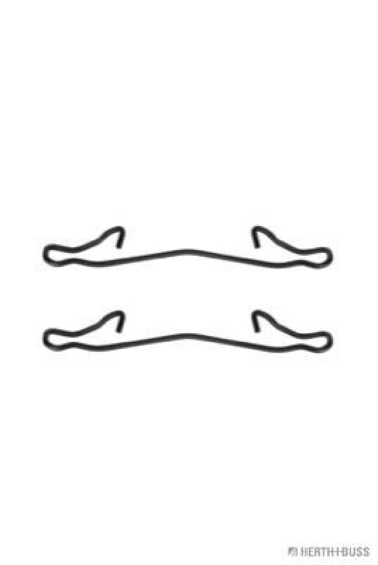 Image of Brake pad fitting kit HERTH+BUSS JAKOPARTS J3660301