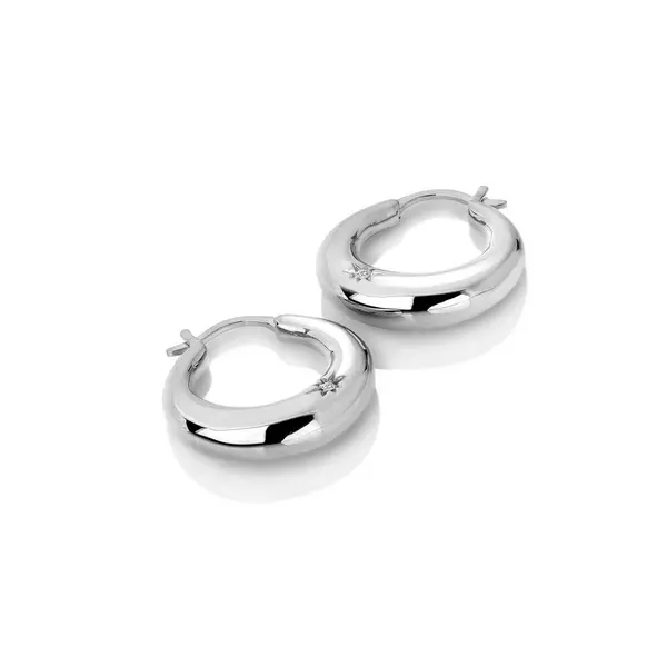 image of Hot Diamonds Sterling Silver Soul Statement Earrings DE794