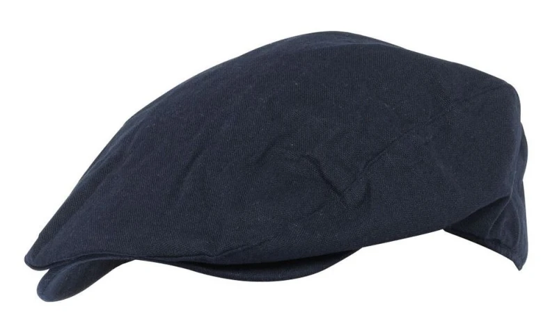 Image of Sock Snob Sock Snob Men Linen Flat Cap Vintage Style in Cream & Denim Blue Size: M/L Blue M/L Male 5056632607167