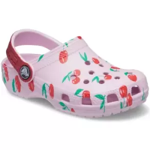 Image of Crocs Girls Food Print Graphic Clogs UK Size 8 (EU 25)