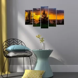 Image of 5PMX-114 Multicolor Decorative MDF Painting (5 Pieces)