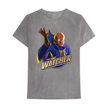 Image of Marvel Comics - What If I Am The Watcher Unisex Large T-Shirt - Grey