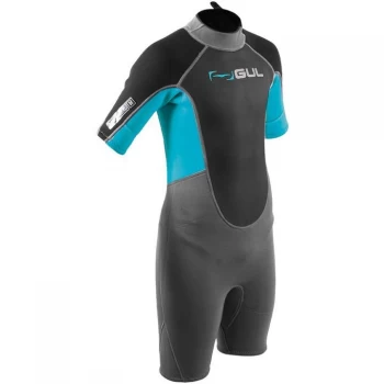 Image of Gul 3/2 Sdl Fl T2 Jnr Shorti - GREY/BlueASTER