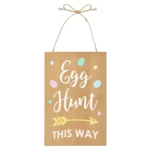Image of Easter Egg Hunt MDF Hanging Sign