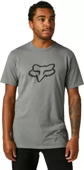 Image of FOX Legacy FOX Head T-Shirt, grey Size M grey, Size M