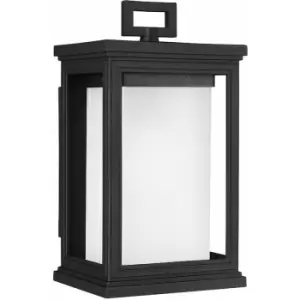Image of Loops - Outdoor IP44 Wall Light Textured Black LED E27 60W d00944