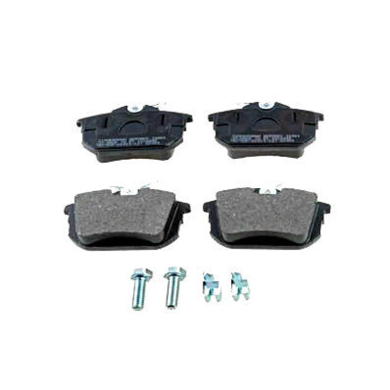 Image of ZIMMERMANN 21861.170.1 Brake pad set Rear Axle, with acoustic wear warning, Photo corresponds to scope of supply, with bolts/screws Brake Pad Set,dis