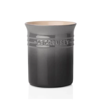 Image of Le Creuset Stoneware Small Utensil Jar - Flint